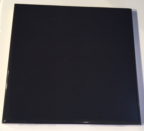 4-1/4" x 4-1/4" U.S.C.T. U759 Black Bright - Ceramic Wall Tile