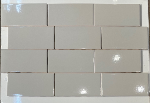 3” x 6” - ROCA - U761 Tender Gray Bright - Ceramic Subway Tile - ON ...